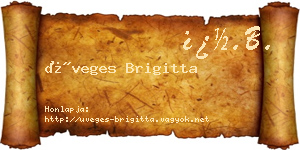 Üveges Brigitta névjegykártya